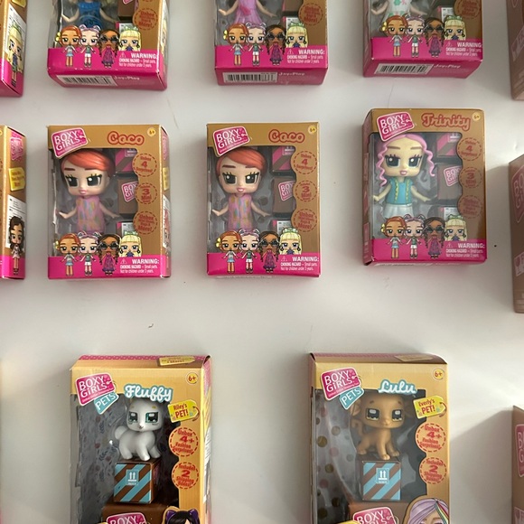 Boxy Girls Mini's  Lot Of 19 Pets + Boxy Dolls Surprises By 
JUST PLAY Sealed - Picture 5 of 6